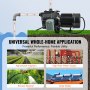 VEVOR shallow well jet water pump for irrigation, high-rise water, shower booster, and solar water.