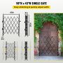 VEVOR Single Folding Security Gate Folding Door Gate 37"W x 48"H Scissor Gate