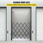 VEVOR Single Folding Security Gate, 48" H x 37" W Folding Door Gate, Steel Accordion Security Gate, Flexible Expanding Security Gate, 360° Rolling Barricade Gate, Scissor Gate or Door with Padlock
