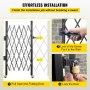 effortless installation of VEVOR folding security gate in three simple steps.