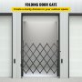 VEVOR folding security gate installed on a warehouse door for outdoor space division.