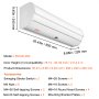 VEVOR 36" Commercial Indoor Air Curtain Super Power 2 Speeds 900CFM, Tested to UL Standards Wall Mounted Air Curtains for Doors, Indoor Over Door Fan with Heavy Duty Limit Switch, Easy-Install 110V Unheated