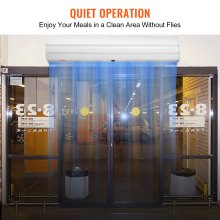 VEVOR 48" Commercial Indoor Air Curtain Super Power 2 Speeds 1200CFM, Tested to UL Standards Wall Mounted Air Curtains for Doors, Indoor Over Door Fan with Heavy Duty Limit Switch, Easy-Install 110V Unheated
