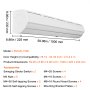 VEVOR 1,5 m kommercielt indendørs luftgardin Super Power 2 hastigheder 2547 m³/h, UL-certificerede vægmonterede luftgardiner til døre, indendørs over dørventilator med kraftig grænseafbryder, nem at installere uopvarmet