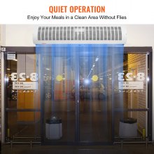 VEVOR 48" Commercial Indoor Air Curtain Super Power 2 Speeds 1650CFM, Tested to UL Standards Wall Mounted Air Curtains for Doors, Indoor Over Door Fan with Heavy Duty Limit Switch, Easy-Install 110V Unheated
