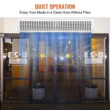 VEVOR 60" Commercial Indoor Air Curtain Super Power 2 Speeds 2100CFM, Tested to UL Standards Wall Mounted Air Curtains for Doors, Indoor Over Door Fan with Heavy Duty Limit Switch, Easy-Install 110V Unheated