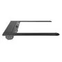 VEVOR Retractable Tonneau Cover, 5.0 ft Retractable Tonneau Cover with Built-in Drainage Pipe for 2021-2024 Toyota Tacoma Crew Cab w/ Deck Rail System , Hard Tonneau Cover with Double-Lock & T-Slot