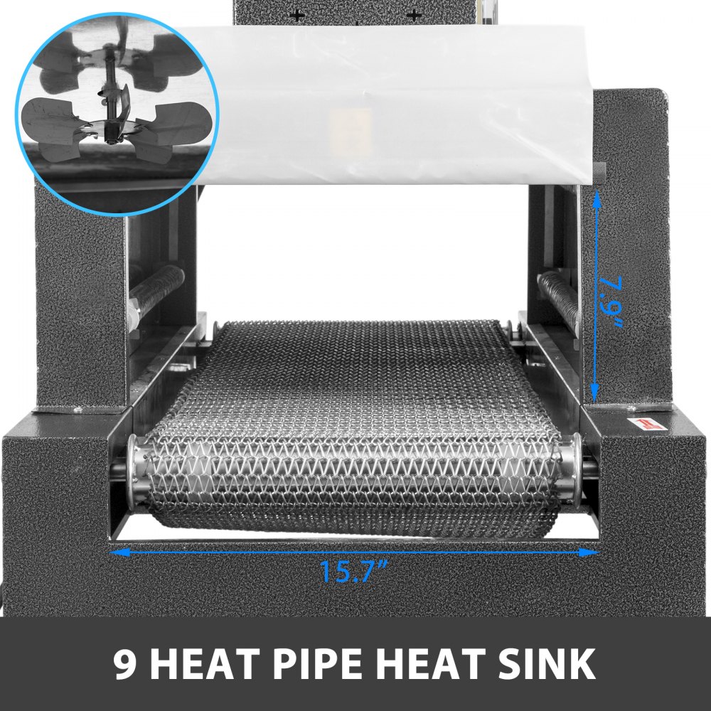 Heat Shrink Machine Shrink Tunnel Machine 15.7x7.87in Packaging Machine Bs4020