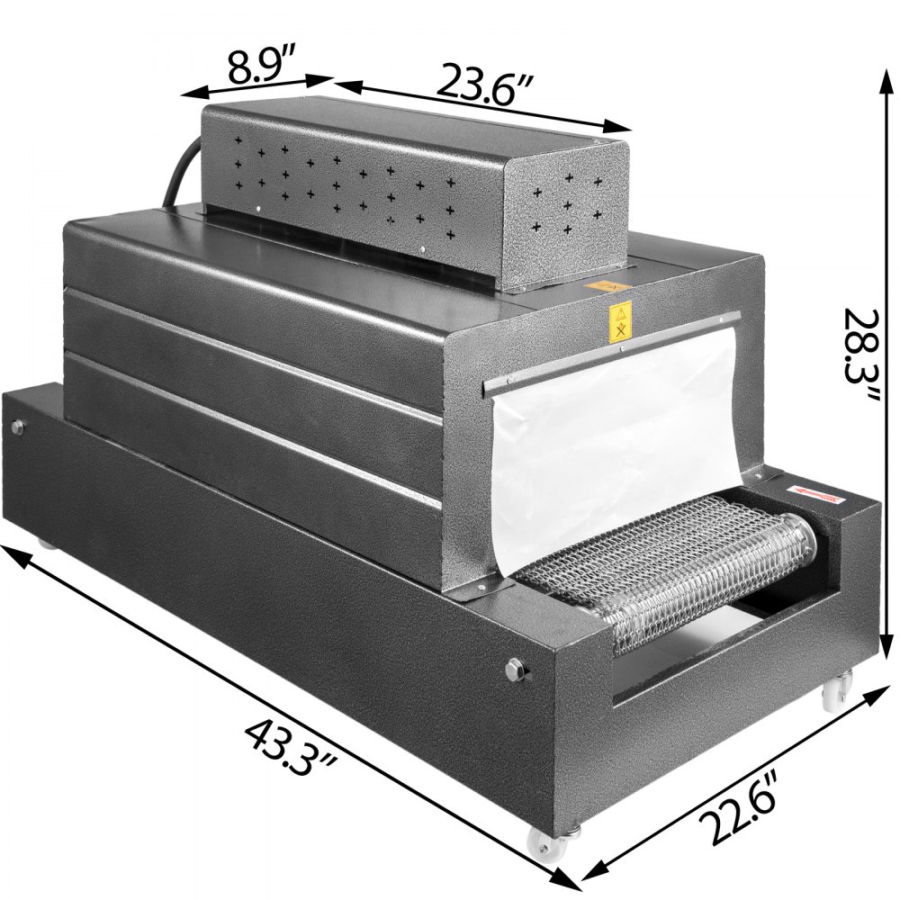 Heat Shrink Machine Shrink Tunnel Machine 15.7x7.87in Packaging Machine Bs4020