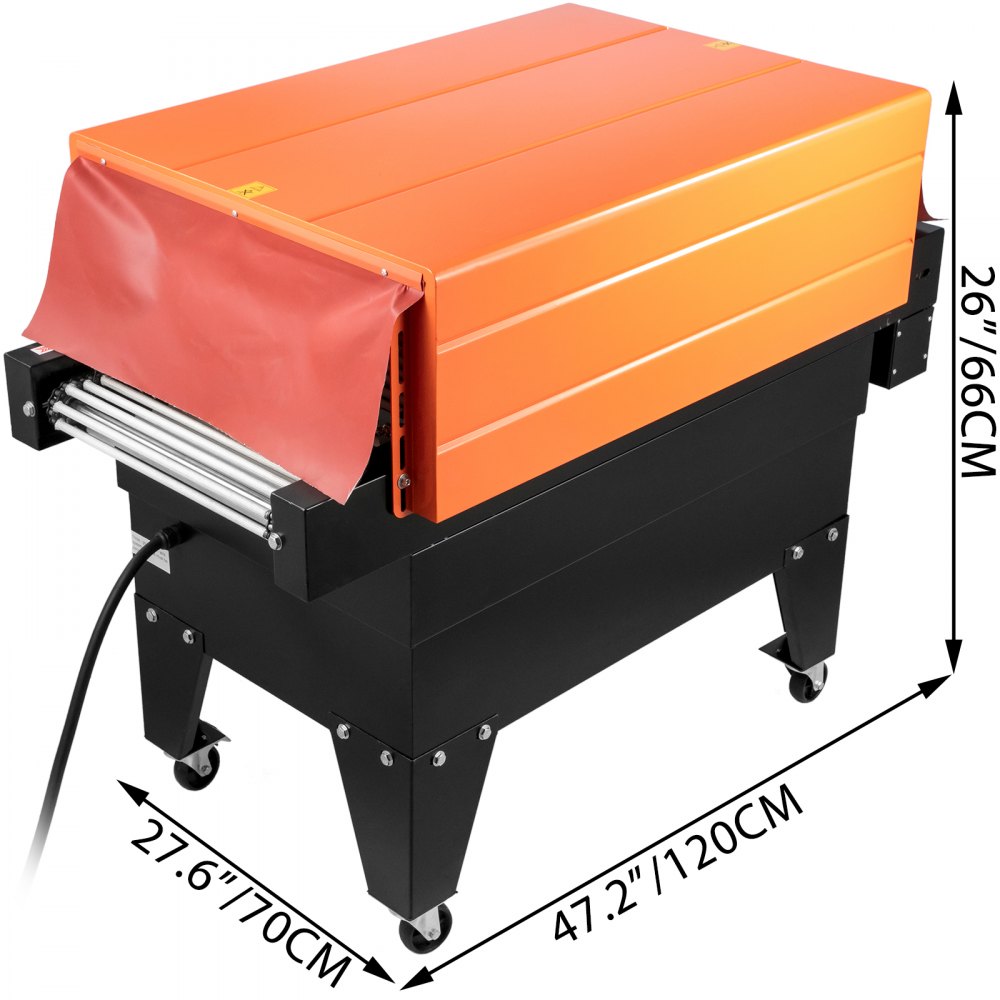 Heat Shrink Machine Shrink Tunnel Machine 17.7x9.84in Packaging Machine Bs4525