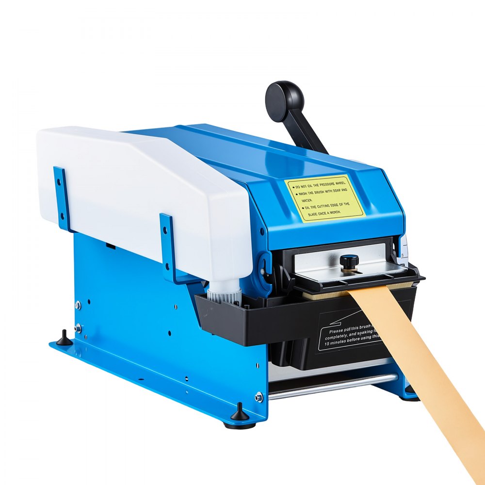 VEVOR Water-Activated Tape Dispenser 4–40 Inch Kraft Gummed Tape Cutter, 10.2–101.6cm Adjustable Cut Length, 40–100mm Tape Width, Manual Water-Activated Tape Cutter for Carton Sealing & Box Packing