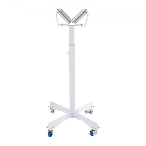 Pipe Roller Tools Stand Hsv-18 Adjustable V-shaped With Two 6inch Rollers White