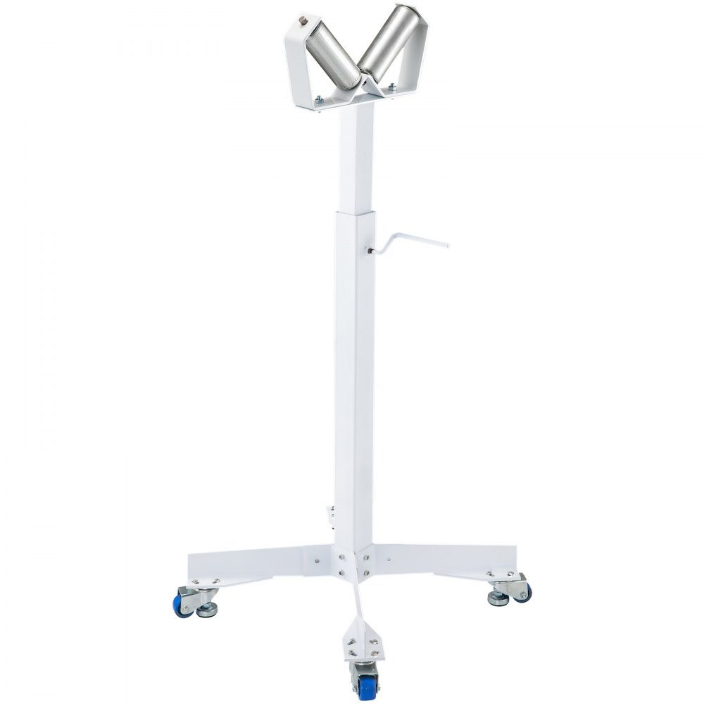 Pipe Roller Tools Stand Hsv-18 Adjustable V-shaped With Two 6inch Rollers White