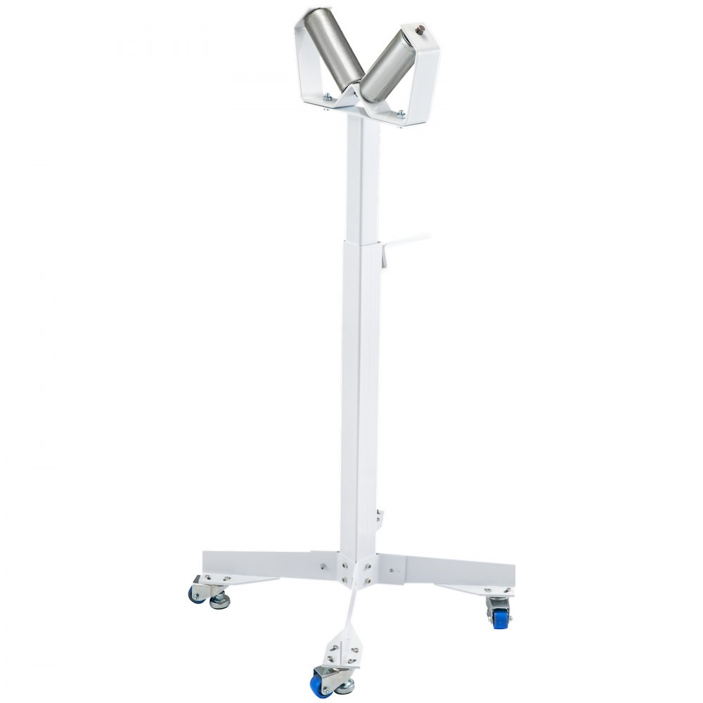 Pipe Roller Tools Stand Hsv-18 Adjustable V-shaped With Two 6inch Rollers White
