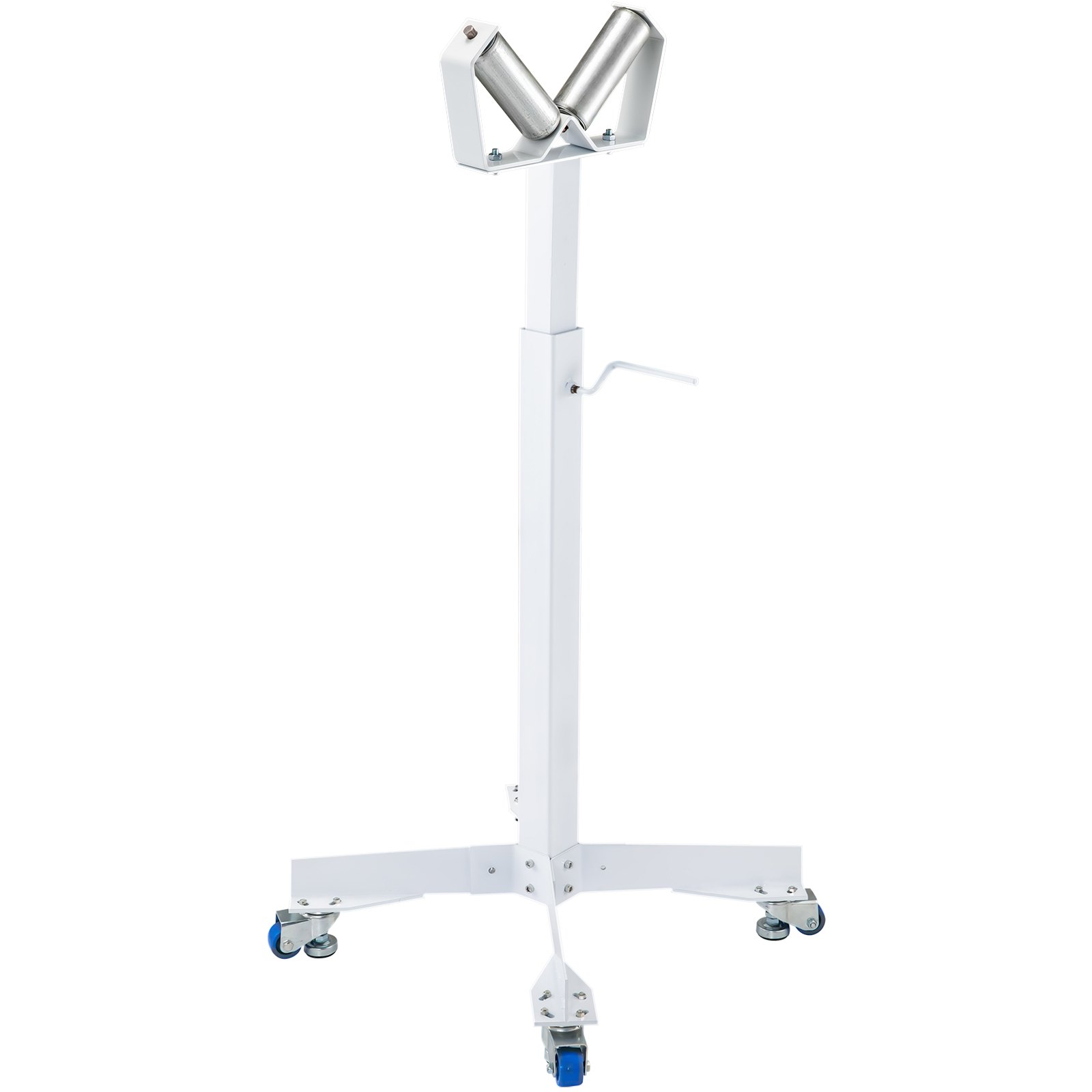 Pipe Roller Tools Stand Hsv-18 Adjustable V-shaped With Two 6inch Rollers White