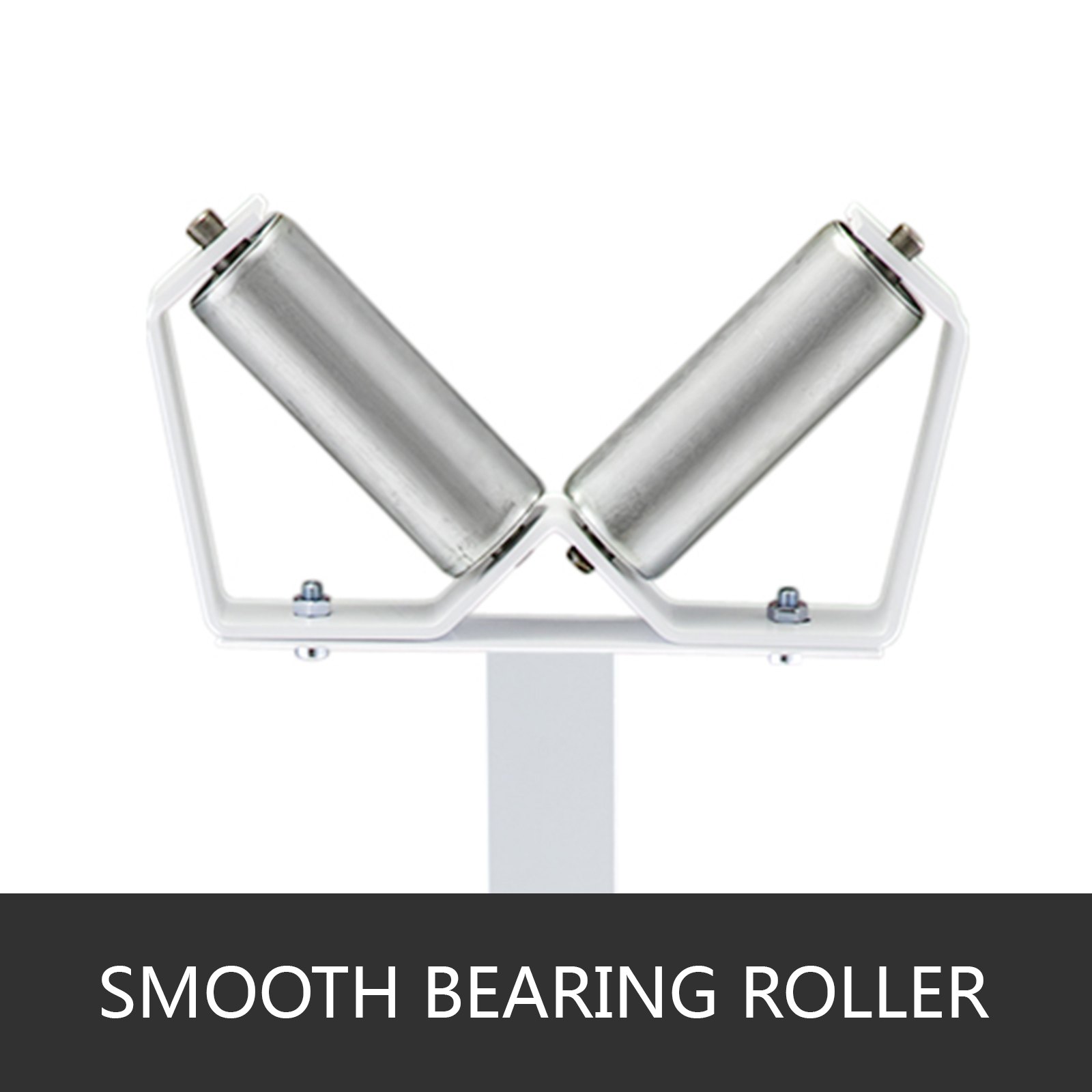Pipe Roller Tools Stand Hsv-18 Adjustable V-shaped With Two 6inch Rollers White