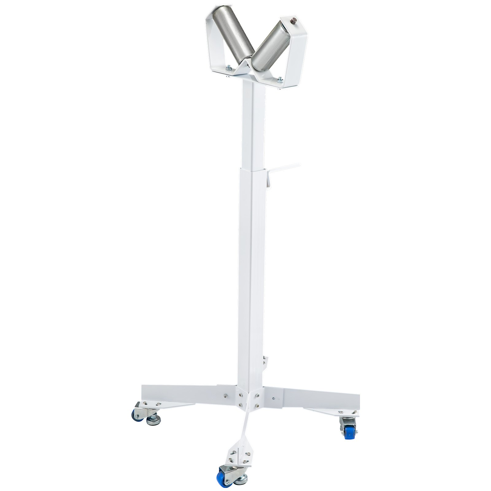 Pipe Roller Tools Stand Hsv-18 Adjustable V-shaped With Two 6inch Rollers White
