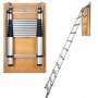 Telescoping Ladder 350 lbs Capacity Aluminum Ladder for RV Loft Home Attic