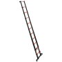 VEVOR Telescoping Ladder, 322 cm Extension Ladder One-Button Retraction, Heavy-Duty 150 kg Capacity, for Home Repairs, Painting, Window Cleaning and RV, Aluminum, Anti-Slip Steps, Orange & Black