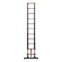 VEVOR Telescoping Ladder, 322 cm Extension Ladder One-Button Retraction, Heavy-Duty 150 kg Capacity, for Home Repairs, Painting, Window Cleaning and RV, Aluminum, Anti-Slip Steps, Orange & Black