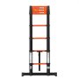 VEVOR Telescoping Ladder, 322 cm Extension Ladder One-Button Retraction, Heavy-Duty 150 kg Capacity, for Home Repairs, Painting, Window Cleaning and RV, Aluminum, Anti-Slip Steps, Orange & Black