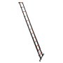VEVOR Telescoping Ladder, 380 cm Extension Ladder One-Button Retraction, Heavy-Duty 150 kg Capacity, for Home Repairs, Painting, Window Cleaning and RV, Aluminum, Anti-Slip Steps, Orange & Black