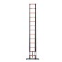 VEVOR Telescoping Ladder, 380 cm Extension Ladder One-Button Retraction, Heavy-Duty 150 kg Capacity, for Home Repairs, Painting, Window Cleaning and RV, Aluminum, Anti-Slip Steps, Orange & Black