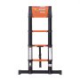 VEVOR Telescoping Ladder, 380 cm Extension Ladder One-Button Retraction, Heavy-Duty 150 kg Capacity, for Home Repairs, Painting, Window Cleaning and RV, Aluminum, Anti-Slip Steps, Orange & Black