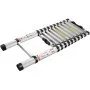 VEVOR Telescoping Ladder, 10.5 FT Aluminum One-button Retraction Collapsible Extension Ladder, 375 LBS Capacity with Non-slip Feet, Portable Multi-purpose Compact Ladder for Home, RV, Loft, ANSI Liste
