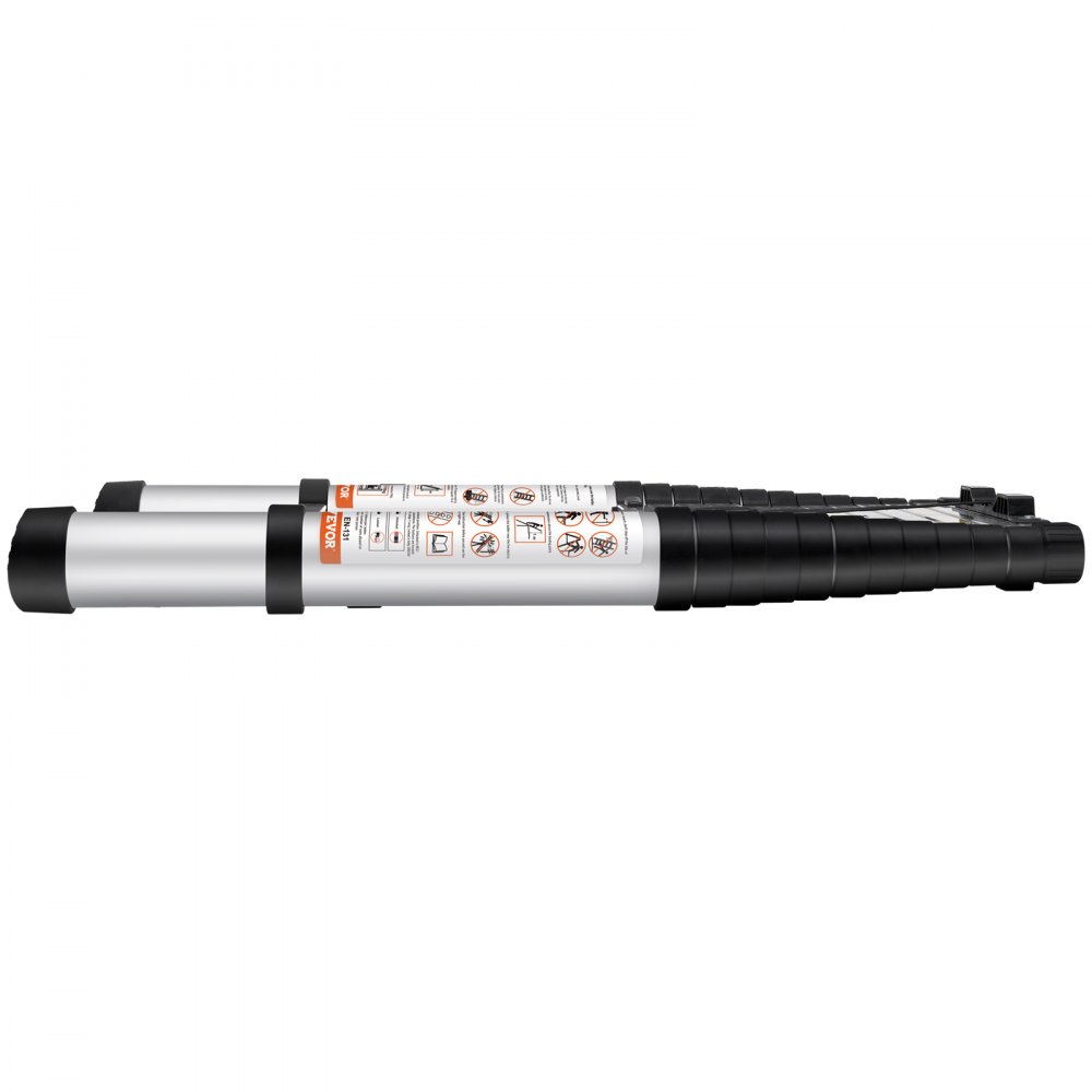 VEVOR Telescoping Ladder Aluminum Extension Step 381 cm Multi-purpose Portable