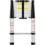 Scară telescopică VEVOR, extensibilă din aluminiu, treaptă de 12,5 ft, portabilă multifuncțională