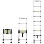 VEVOR Telescoping Ladder, 8.5FT Aluminum Lightweight Extension Ladder, One-button Retraction Collapsible Ladder, 375 LBS Capacity with Non-slip Feet, Portable Compact Ladders for Home, RV, Loft