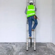 VEVOR Telescoping Ladder Aluminum Extension Step 18.5 ft Multi-purpose Portable