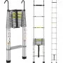 VEVOR Telescoping Ladder Aluminum Extension Step 457.2 cm Multi-purpose Portable