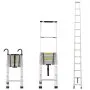 VEVOR Telescoping Ladder, 16.5FT Aluminum Lightweight Extension Ladder, Multi-button Retraction Collapsible Ladder, 419 LBS Capacity with Non-slip Feet, Portable Compact Ladders for Home, RV, Loft