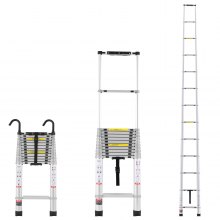 VEVOR Telescoping Extension Ladder 16.5FT Multi-button Retraction 419 LBS