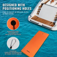 VEVOR Lily Pad Floating Mat, Large 18x6 FT Floating Water Pad, 3-Layer Floating Dock for Adults Kids, 1.3" Thick Tear-Resistant XPE Foam Raft, Floating Island for Lake, Pool, Ocean, Beach, and Boating