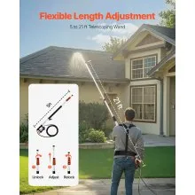 Pressure Washer Telescoping Wand 21 ft Brush Head Included Telescopic Spray Wand