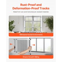 VEVOR Adjustable Window Screen Expandable Windows Screens 2 Packs Aluminum Frame