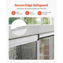 VEVOR Adjustable Window Screen Expandable Windows Screens 2 Packs Aluminum Frame