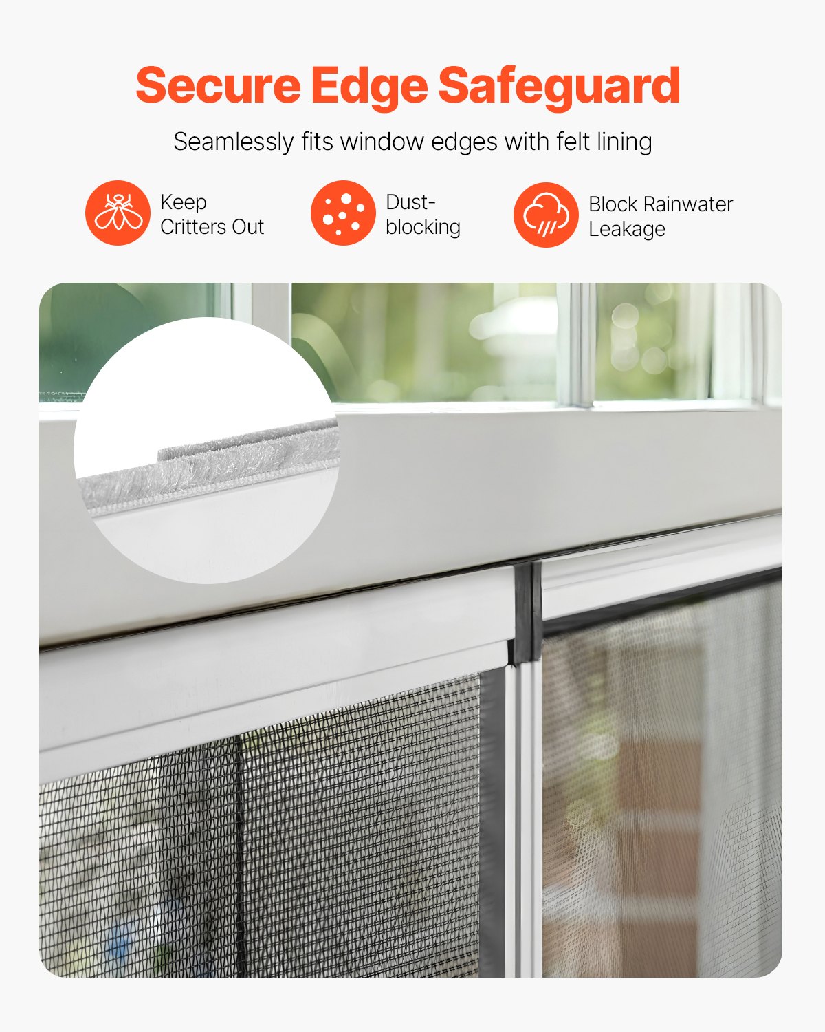 Mosquitera ajustable VEVOR, 38 cm de alto x 53 cm - 101 cm de ancho, 2 paquetes. Mosquiteras extensibles con marco de aluminio y malla resistente. Instalación horizontal o vertical ajustable. Ideal para casa o jardín.