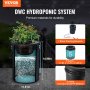 VEVOR DWC Hydroponics Grow System Deep Water Culture with Top Drip 1 Bucket 5Gal