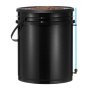 VEVOR RDWC Hydroponics Grow System, Hydroponic Growing Kit with Top Drip, Recirculating Deep Water Culture 4 Buckles and 1 Reservoir, with Air Pump and Water Level Device for Leafy Vegetables