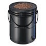 VEVOR RDWC Hydroponics Grow System, Hydroponic Growing Kit with Top Drip, Recirculating Deep Water Culture 4 Buckles and 1 Reservoir, with Air Pump and Water Level Device for Leafy Vegetables