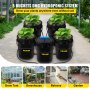 VEVOR DWC Hydroponic System, 5 Gallon 5 Buckets, Deep Water Culture Growing Bucket, Hydroponics Grow Kit with Pump, Air Stone and Connected Reservoir, for Indoor/Outdoor Leafy Vegetables