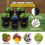 VEVOR DWC Hydroponic System, 5 Gallon 5 Buckets, Deep Water Culture Growing Bucket, Hydroponics Grow Kit with Pump, Air Stone and Connected Reservoir, for Indoor/Outdoor Leafy Vegetables