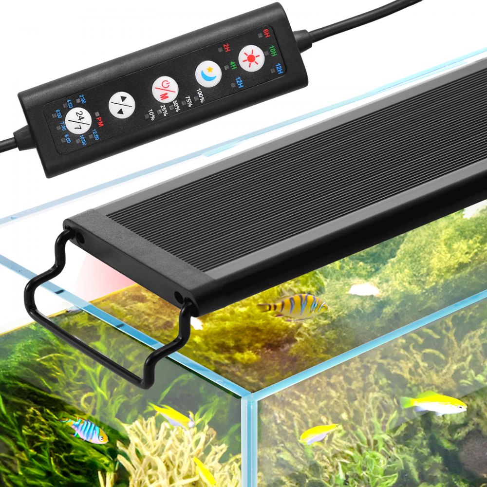 VEVOR Aquarium Light 14W Full Spectrum Fish Tank Light for 12"-18" Fish Tank