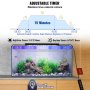 VEVOR Aquarium Light 10W Full Spectrum Aquarium LED-lampor för 12"-18" Fish Tank