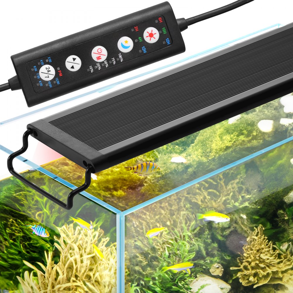 VEVOR Aquarium Light 18W Full Spectrum Fish Tank Light for 18"-24" Fish Tank