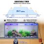 VEVOR Akvarijní světlo 18W Full Spectrum Fish Tank Light pro 18"-24" akvárium